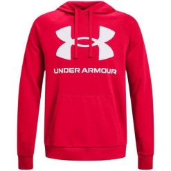 Męska Bluza Polarowa Rival. Białe bluzy z kapturem Under Armour, l, bez wzorów, z bawełny, z kapturem. Za 307.20 zł.