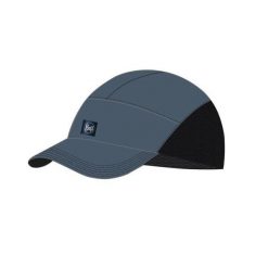 Czapka do biegania z daszkiem unisex Buff Pack Speed Cap Solid Steel ochrona UV. Niebieskie czapki z daszkiem Buff, bez wzorów. W wyprzedaży za 104.93 zł.