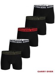 Bjorn_borg COTTON STRETCH BOXER 5p - elastyczne bokserki bawełniane – MULTIPACK. Bokserki Björn Borg, m, bez wzorów, z bawełny. Za 346.00 zł.