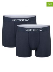 Camano Bokserki (2 pary) w kolorze granatowym rozmiar: M. Niebieskie bokserki camano, m, bez wzorów. Za 52.55 zł.