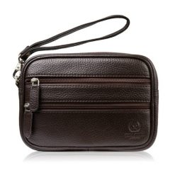 Saszetka męska skórzana do ręki brązowa Paolo Peruzzi T-129-BR. Brązowe torby na ramię bez wzorów, ze skóry, do ręki, bez dodatków. Za 129.00 zł.
