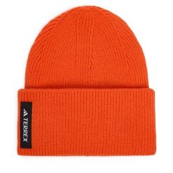 Czapka adidas. Brązowe czapki zimowe Adidas, bez wzorów. Za 109.99 zł.