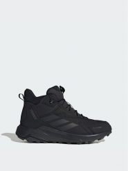 Adidas Trekkingi Terrex Anylander Leather Mid Climaproof Hiking Shoes KH8875 Czarny. Czarne botki sznurowane Adidas, bez wzorów, ze skóry, bez obcasa, bez zapięcia. Za 478.99 zł.
