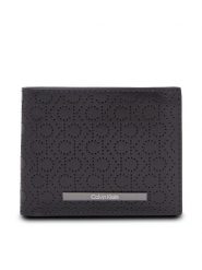Calvin Klein Duży Portfel Męski Modern Bar Bifold 6Cc W/Bill K50K511834 Czarny. Czarne portfele CALVIN KLEIN, bez wzorów, ze skóry. Za 199.99 zł.