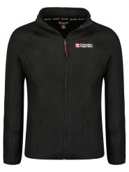 Canadian Peak Kurtka polarowa "Tugeak" w kolorze czarnym rozmiar: L. Czarne kurtki Canadian Peak, l, bez wzorów, z materiału, bez kaptura. Za 78.95 zł.