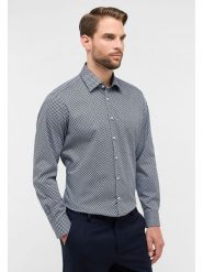 Eterna Koszula - Comfort fit - w kolorze granatowym rozmiar: 42. Niebieskie koszule Eterna, bez wzorów, z bawełny, bez kołnierzyka, bez ramiączek. Za 121.99 zł.