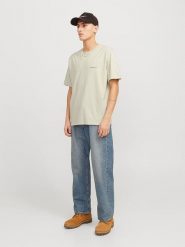 Jack & Jones Koszulka "Split" w kolorze beżowym rozmiar: S. Brązowe bezrękawniki Jack & Jones, s, bez wzorów, z bawełny, bez kołnierzyka, bez ramiączek. Za 43.88 zł.