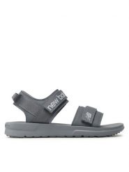 New Balance Sandały SUA250A1 Szary. Szare sandały New Balance, ze skóry, bez zapięcia. Za 169.99 zł.