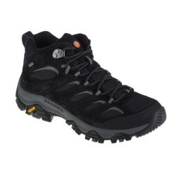 Buty trekkingowe męskie Merrell Moab 3 Mid Gtx Gore-tex. Czarne trekkingi Merrell, bez wzorów, z gore-texu, za kostkę, bez zapięcia. Za 835.00 zł.