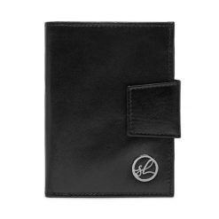 Portfel Semi Line. Czarne portfele Semi-line, bez wzorów. Za 89.99 zł.