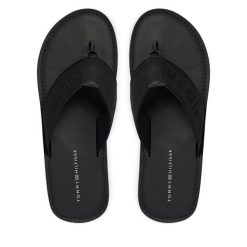 Japonki Tommy Hilfiger. Czarne japonki Tommy Hilfiger, bez wzorów. Za 249.99 zł.