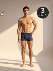 Bawełniane bokserki z motywem paisley 3 pack - wielobarwny. Bokserki Sinsay, l, bez wzorów, z bawełny. Za 29.99 zł.