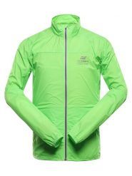Alpine Pro Kurtka przeciwwiatrowa "Spin" w kolorze zielonym rozmiar: M. Zielone odzież kompresyjna Alpine Pro, m, bez wzorów, z materiału, outdoorowe. Za 228.38 zł.
