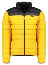 Geographical Norway Kurtka pikowana "Amigoglerc Basic" w kolorze żółto-czarnym rozmiar: S. Żółte kurtki Geographical Norway, s, bez wzorów, bez kaptura. Za 123.82 zł.