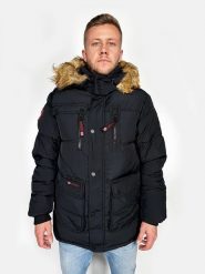 CANADA weather gear Kurtka zimowa w kolorze czarnym rozmiar: L. Czarne kurtki CANADA weather gear, na zimę, l, bez wzorów, bez kaptura. Za 274.75 zł.