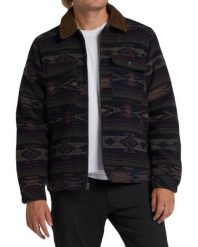 Kurtka turystyczna męska Billabong Barlow Sherpa przejściowa. Czarne kurtki Billabong, l, bez wzorów, z bawełny, bez kaptura. Za 307.49 zł.