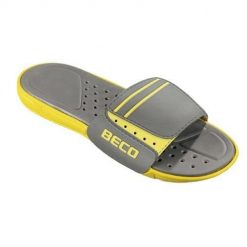 Beco męskie klapki żółto-szare EVA. Szare klapki 47 Brand, z materiału. Za 209.99 zł.
