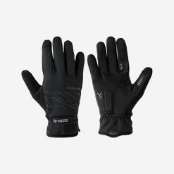 Rękawiczki na rower Windstopper® Gore-Tex Labs ciepłe. Brązowe rękawiczki Shimano, bez wzorów, z gore-texu. Za 199.99 zł.