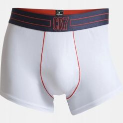 BOKSERKI MĘSKIE BIELIZNA CRISTIANO RONALDO CR7 1 SZT. XXL. Biała bokserki CR7 Cristiano Ronaldo, m, bez wzorów, z bawełny. Za 79.11 zł.