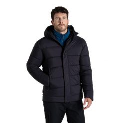 Kurtka Ocieplana Unisex Expert Dla Dorosłych. Czarne kurtki Craghoppers, m, bez wzorów, z materiału, z kapturem. Za 428.99 zł.