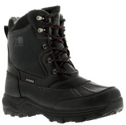 Buty zimowe ocieplane męskie Karrimor Snow Casual. Czarne buty turystyczne Karrimor, na zimę, bez wzorów, z materiału, bez zapięcia, trekkingowe. Za 291.99 zł.