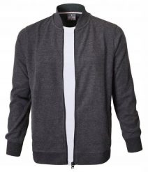 Wygodna, Rozpinana Bawełniana Bluza - Pako Jeans - Grafit. Szare bluzy Pako Jeans, l, bez wzorów, z bawełny, bez kaptura. Za 195.00 zł.