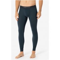 Spodnie termoaktywne męskie SUPER.NATURAL Tundra 175 Tight. Niebieskie bielizna termoaktywna super.natural, l, bez wzorów, bez ramiączek. Za 349.99 zł.