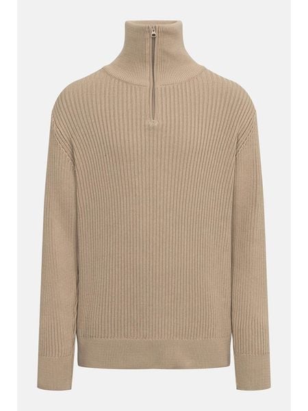 Derbe Sweter w kolorze beżowym rozmiar: 3XL. Brązowe swetry nierozpinane Derbe, xl, bez wzorów, z bawełny, bez kołnierzyka, bez ramiączek. Za 284.82 zł.
