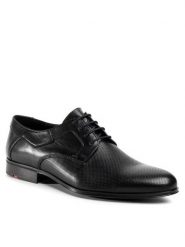 Lloyd Półbuty Levin 10-153-10 Czarny. Czarne eleganckie półbuty Lloyd, bez wzorów, ze skóry, bez obcasa, bez zapięcia. Za 699.99 zł.