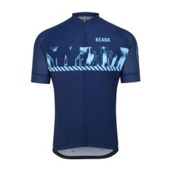 Męska koszulka rowerowa z krótkim rękawem – Signal One. Niebieskie odzież kompresyjna KEADA SPORTS, m, bez wzorów, na fitness i siłownię. Za 332.00 zł.