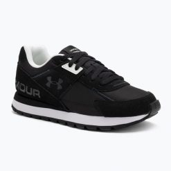 Buty Under Armour Essential Runner. Czarne buty treningowe Under Armour, bez wzorów, na fitness i siłownię. Za 309.30 zł.