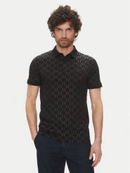 KARL LAGERFELD Polo 745070 552251 Czarny Regular Fit. Czarne koszulki polo KARL LAGERFELD, m, bez wzorów, z bawełny, bez kołnierzyka, bez ramiączek. Za 529.99 zł.