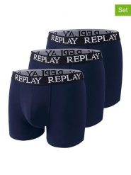 Replay Underwear Bokserki (3 pary) w kolorze granatowym rozmiar: XL. Niebieskie bokserki Replay Underwear, xl, bez wzorów. Za 60.99 zł.