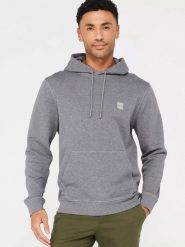 Hugo Boss Underwear Bluza w kolorze szarym rozmiar: XL. Szare bluzy Hugo Boss Underwear, xl, z aplikacjami, z bawełny, z kapturem. Za 399.45 zł.