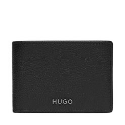 Portfel HUGO. Czarne portfele Hugo, bez wzorów. Za 449.99 zł.