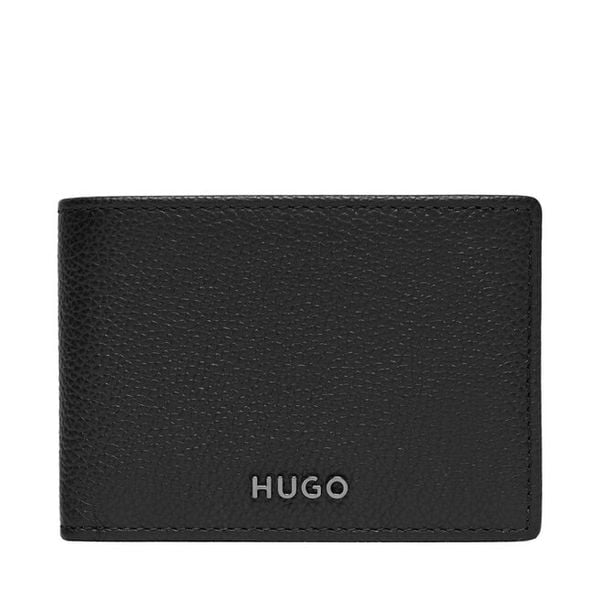Portfel HUGO. Czarne portfele Hugo, bez wzorów. Za 449.99 zł.