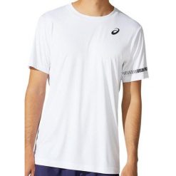 Koszulka sportowa męska Asics Court SS Tee. Czerwone t-shirty sportowe ASICS, bez wzorów, bez ramiączek, tenisowe. Za 165.00 zł.