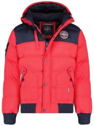 Geographical Norway Kurtka zimowa "Volva" w kolorze czerwonym rozmiar: 3XL. Czerwone kurtki Geographical Norway, na zimę, xl, bez wzorów, bez kaptura. Za 289.88 zł.