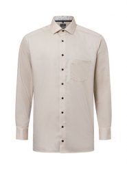OLYMP Luxor modern Fit Koszula Mężczyźni Modern Fit Bawełna beżowy, 44. Brązowe koszule OLYMP Luxor modern Fit, m, bez wzorów, z bawełny, bez kołnierzyka, bez ramiączek. Za 329.95 zł.