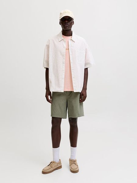 Jack & Jones Szorty "Jaiden" w kolorze khaki rozmiar: M. Brązowe szorty Jack & Jones, m, bez wzorów, z bawełny. Za 115.24 zł.
