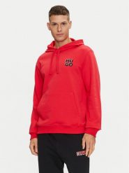 Hugo Bluza Dimonihood 50520159 Czerwony Regular Fit. Czerwone bluzy Hugo, m, bez wzorów, z bawełny, bez kaptura. Za 259.99 zł.