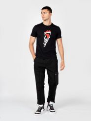 Les Hommes T-Shirt "Tongue Prank" | LBT1003700P | Mężczyzna | Czarny. Czarne t-shirty Les Hommes, l, bez wzorów, z bawełny, bez kołnierzyka, bez ramiączek. W wyprzedaży za 349.00 zł.