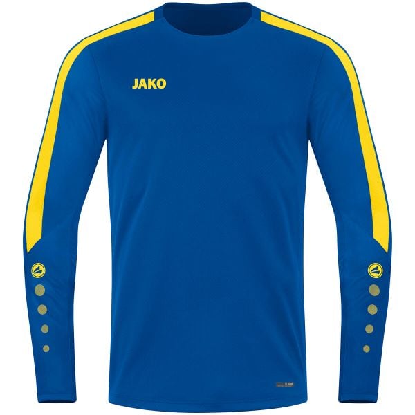 Kurtka z dresu Jako Power. Niebieskie kurtki JAKO, m, bez wzorów, z dresówki, bez kaptura. Za 262.50 zł.