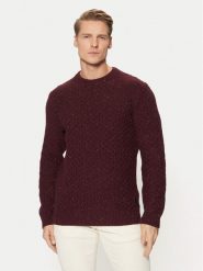 Tom Tailor Sweter 1044537 Bordowy Regular Fit. Czerwone swetry rozpinane Tom Tailor, m, bez wzorów, z bawełny, bez kołnierzyka, bez ramiączek. Za 149.99 zł.