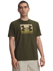 Under Armour Koszulka sportowa w kolorze khaki rozmiar: XS. Brązowe t-shirty sportowe Under Armour, bez wzorów, z materiału, bez ramiączek, outdoorowe. Za 65.23 zł.