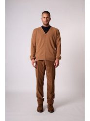 Perfect Cashmere Kaszmirowy kardigan "Errol" w kolorze karmelowym rozmiar: M. Brązowe swetry rozpinane Perfect Cashmere, m, bez wzorów, z kaszmiru, bez kołnierzyka, bez ramiączek. Za 413.99 zł.