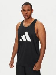 Adidas Koszulka techniczna Run It IL7233 Czarny Slim Fit. Czarne t-shirty sportowe Adidas, bez wzorów, z syntetyku, bez ramiączek, do biegania. Za 79.99 zł.