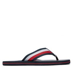 Japonki Tommy Hilfiger. Niebieskie japonki Tommy Hilfiger, bez wzorów. Za 119.99 zł.