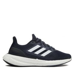 Buty do biegania adidas. Niebieskie buty do biegania Adidas, bez wzorów, bez zapięcia, do biegania. Za 419.99 zł.
