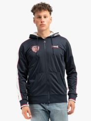 Bluza z kapturem Lonsdale Strathmore. Niebieskie bluzy z kapturem Lonsdale, s, z aplikacjami, z poliesteru, z kapturem. Za 272.25 zł.